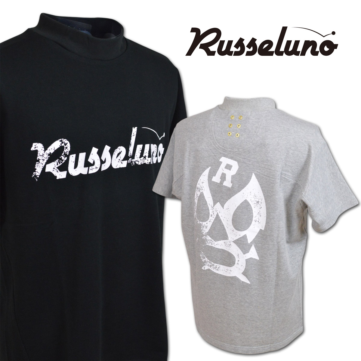 ラッセルノ 半袖ハイネックシャツ ゴルフ ゴルフウェア Russeluno