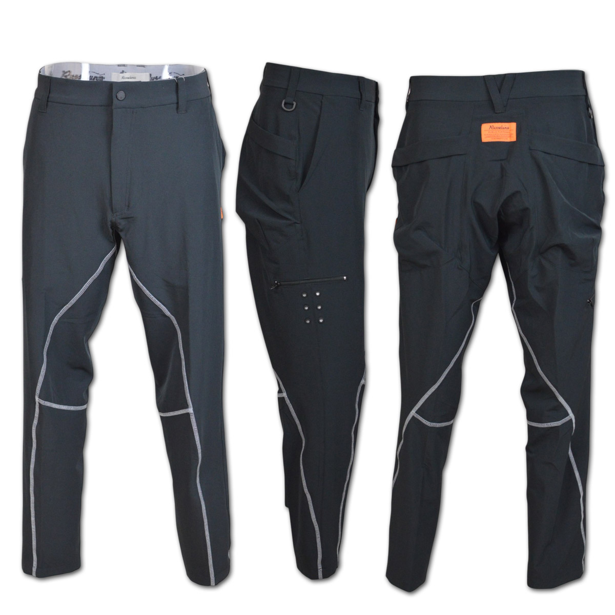ラッセルノ パンツ ゴルフ ゴルフウェア Russeluno STITCH SLIM LONG