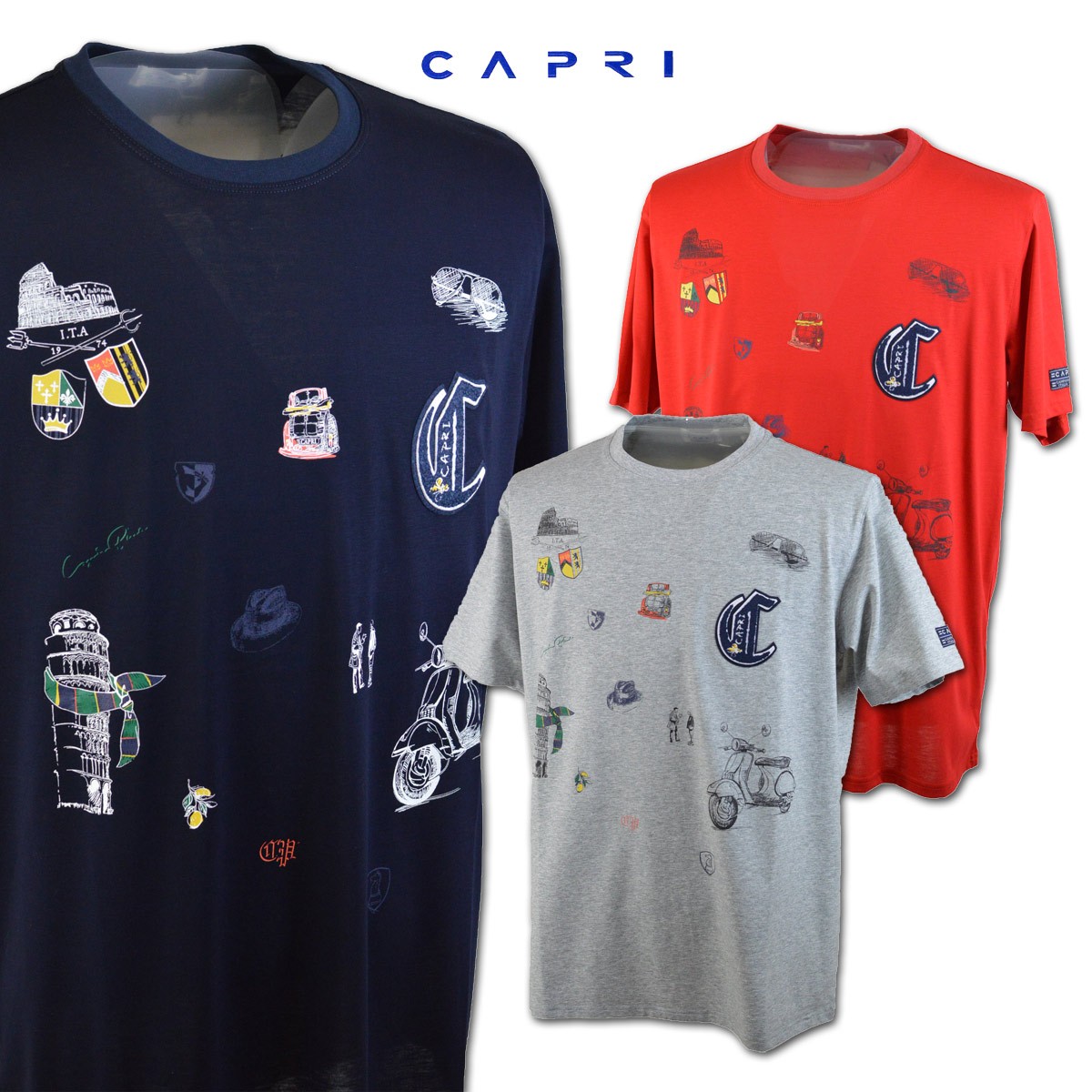 \"SINNERS ATTIRE\" Capri ニット Tシャツ 半袖 SINNERS ATTIRE】Capri ニット Tシャツ 半袖
