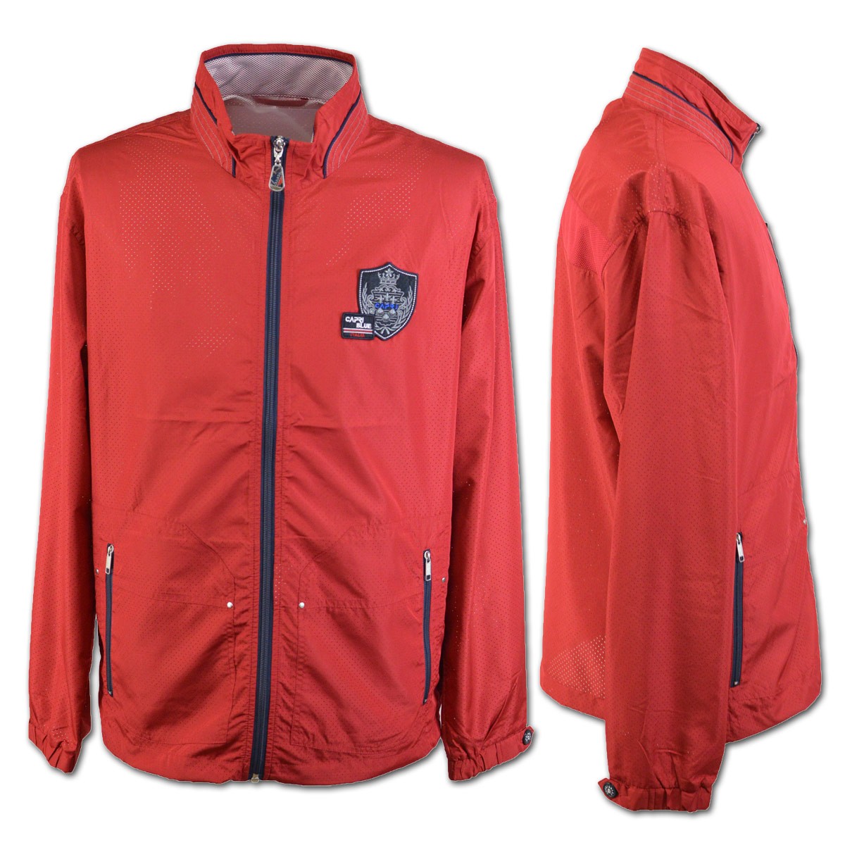 CAPRI BLUE 赤 ブルゾン capri（カプリ） ブルゾン メンズ 春夏用 紺 赤 黄色 M L LL 3231-3004