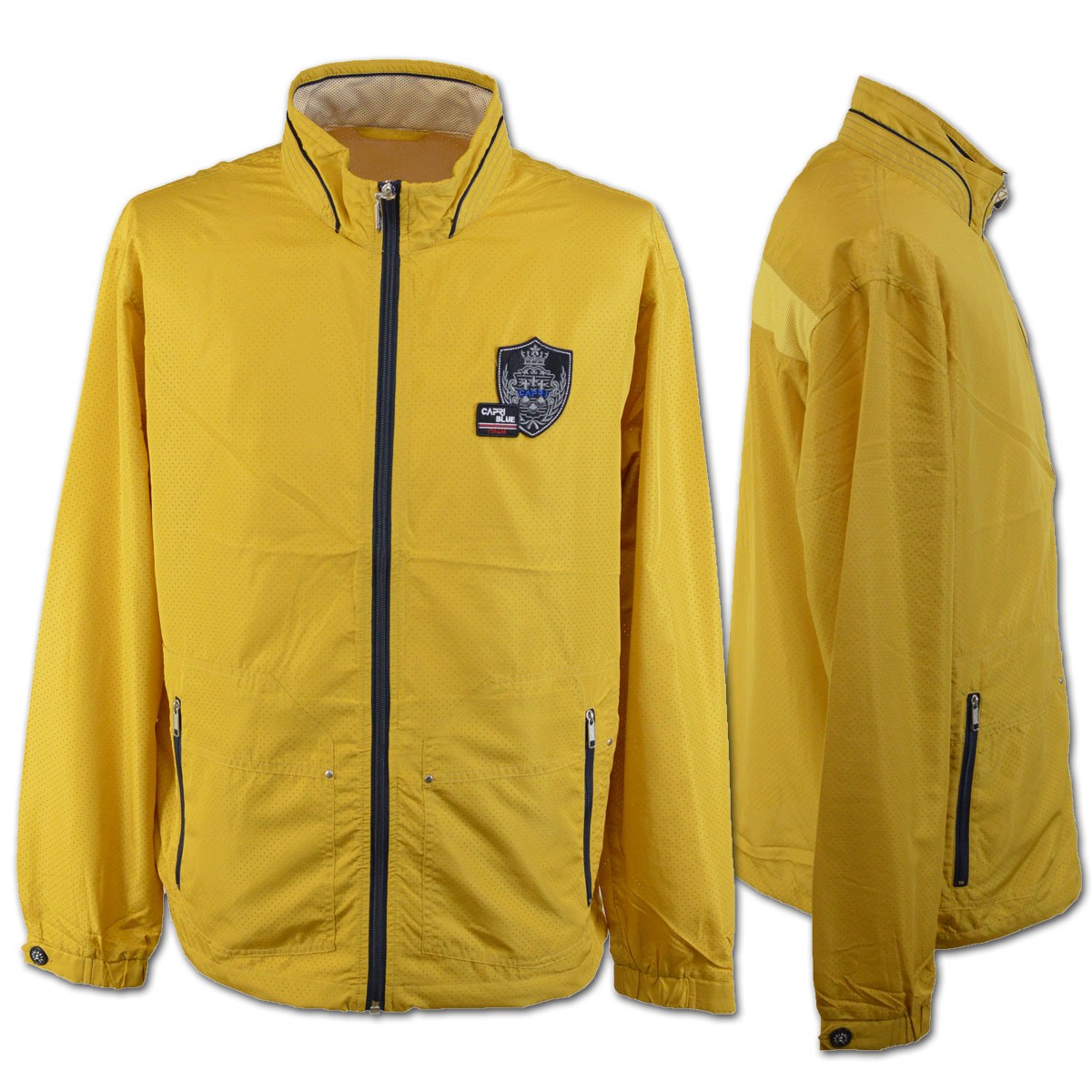 capri（カプリ） ブルゾン メンズ 春夏用 紺 赤 黄色 M L LL 3231-3004