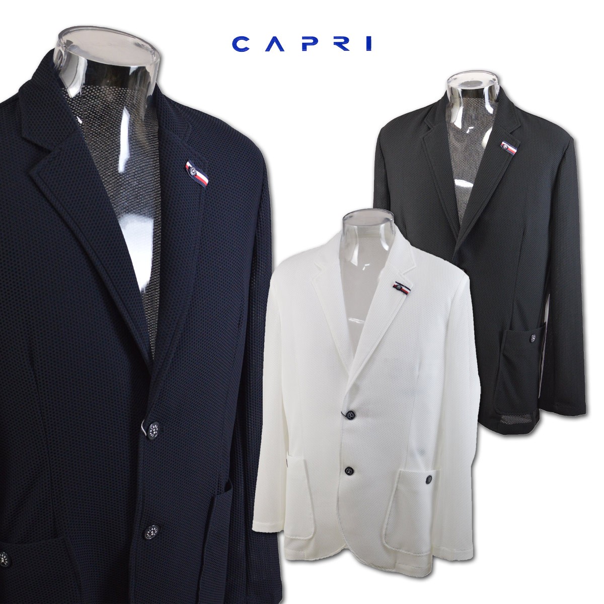 カプリ メンズ ジャケット 春夏用 (M)(L)(LL) CAPRI 3231-6103