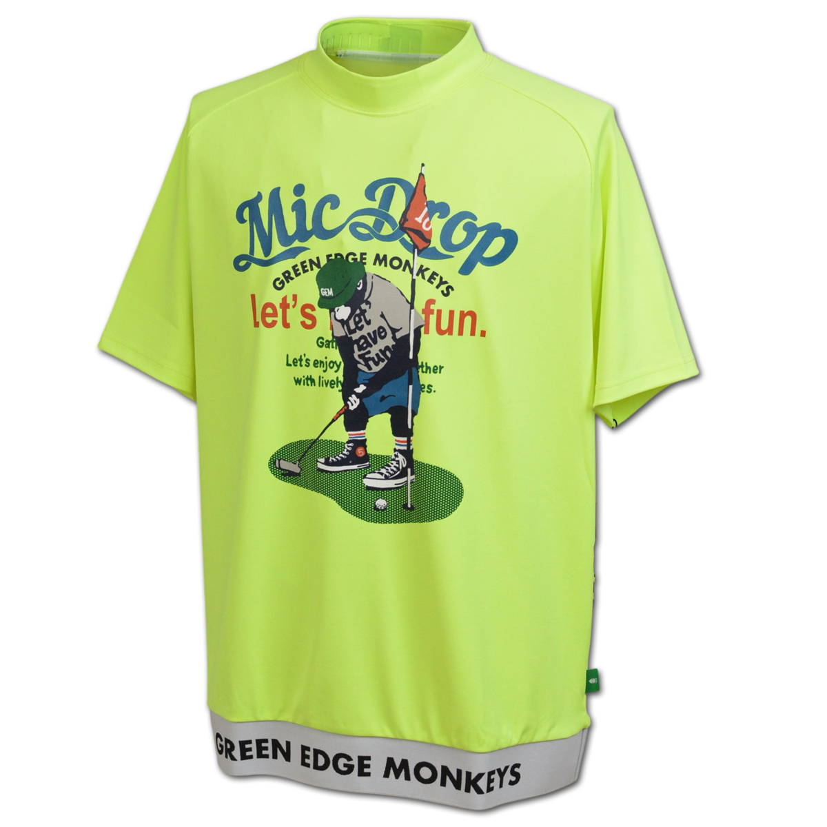 グリーンエッジモンキーズ 半袖ハイネック ゴルフ ゴルフウェア メンズ M L LL 白 黒 イエロー RIBBED HEM MOCK NECK GREEN EDGE MONKEYS 60353003 |  | 03