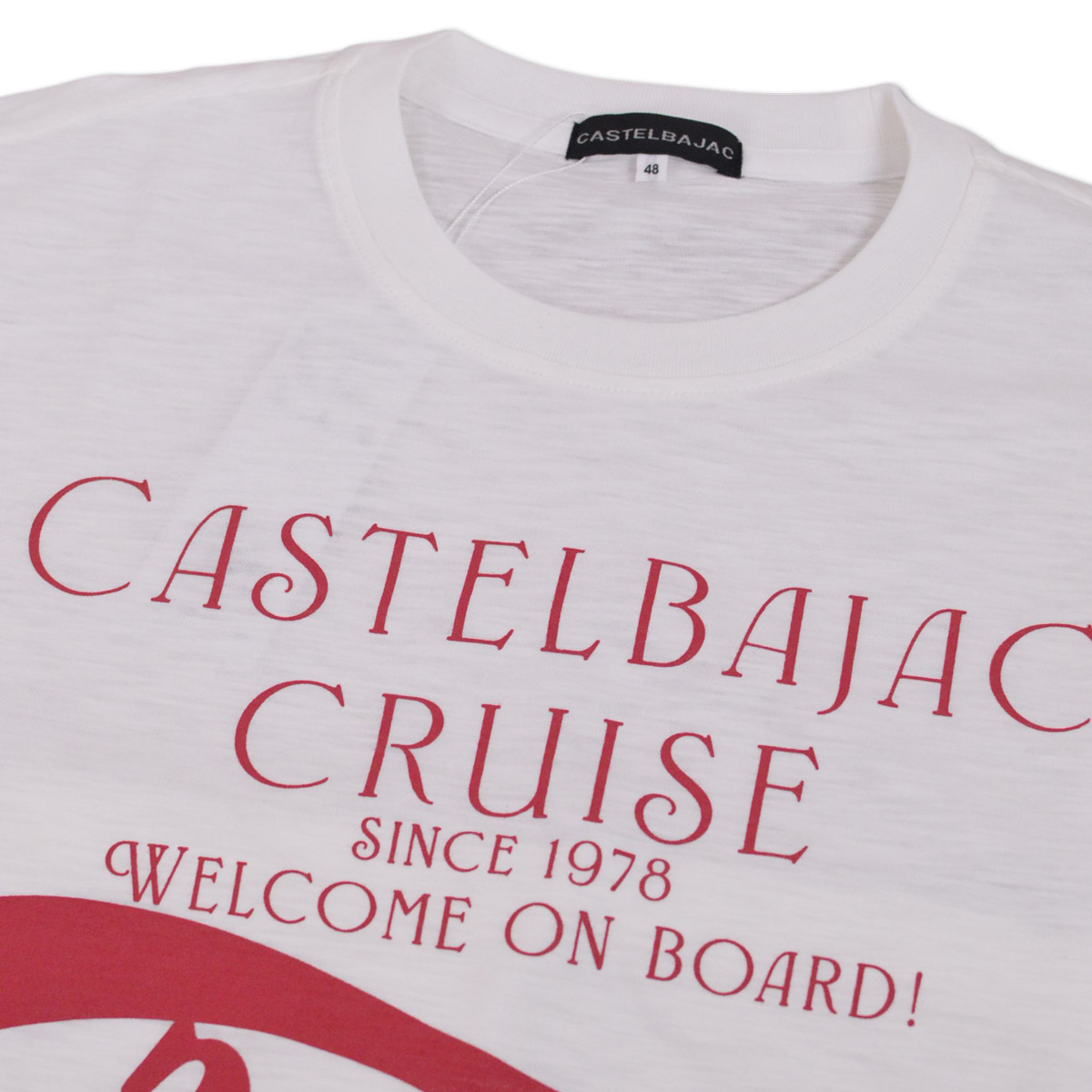 CASTELBAJAC（カステルバジャック） 半袖Tシャツ メンズ 春夏用 白 M L