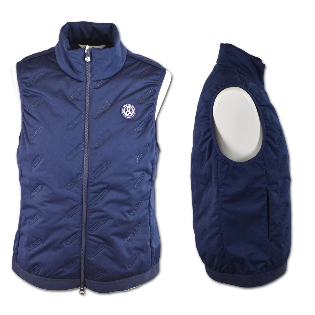 and per se（アンパスィ） 中綿ベスト 防寒 ゴルフ ゴルフウェア