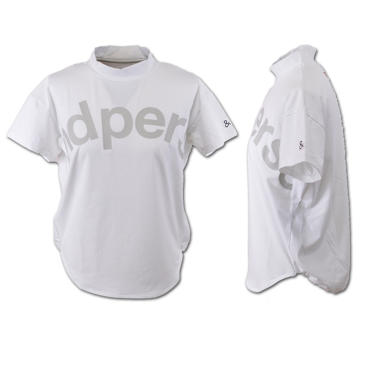 and per se アンパスィ 半袖ハイネックシャツ レディース (M)(L