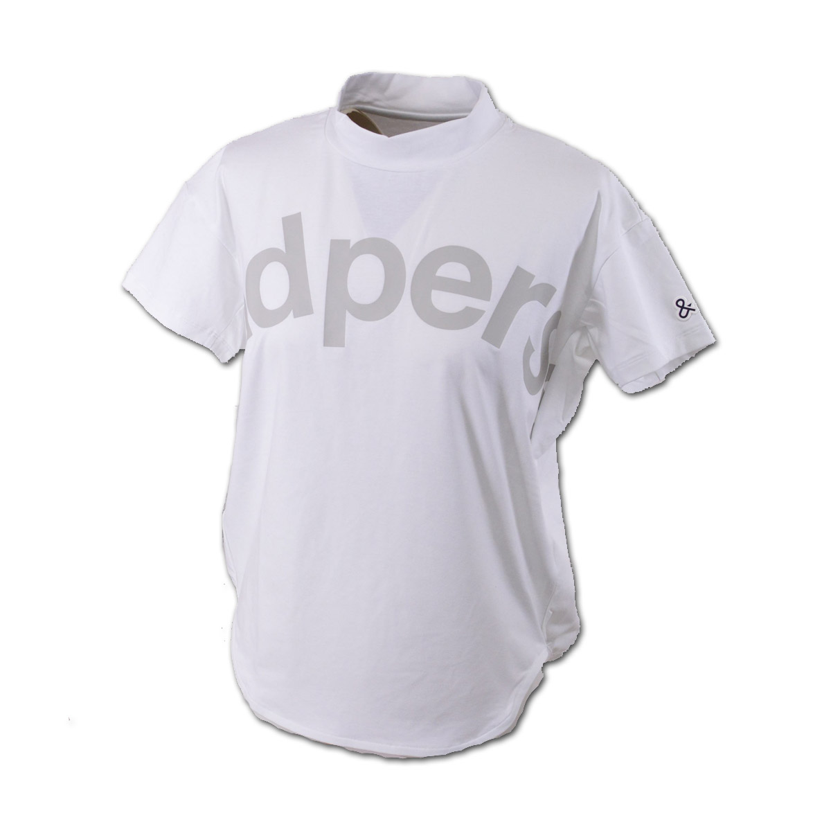 76 アンパスィ 半袖 ハイネック L and per se アンパスィ 半袖ハイネックシャツ レディース (M)(L