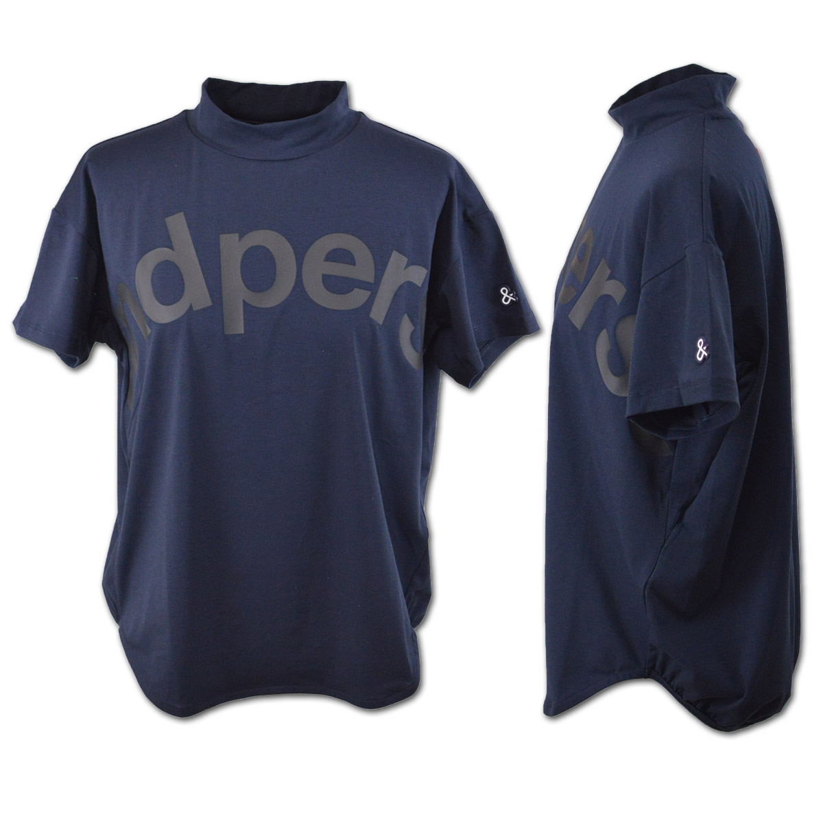 and per se アンパスィ 半袖ハイネックシャツ レディース (M)(L
