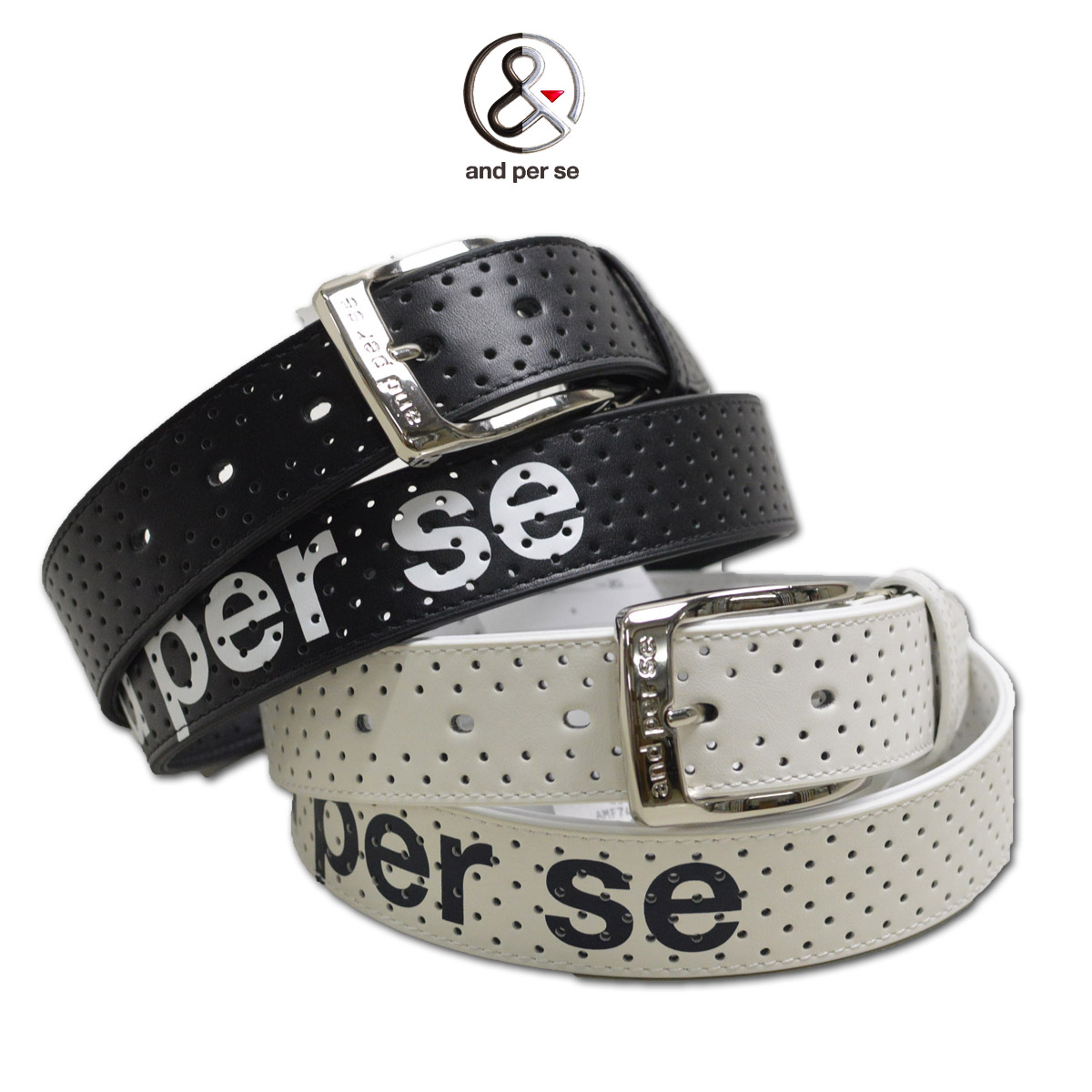 アンパスィ　メンズ　ベルト and per se アンパスィ ゴルフ用ベルト メンズ ウエスト100cm