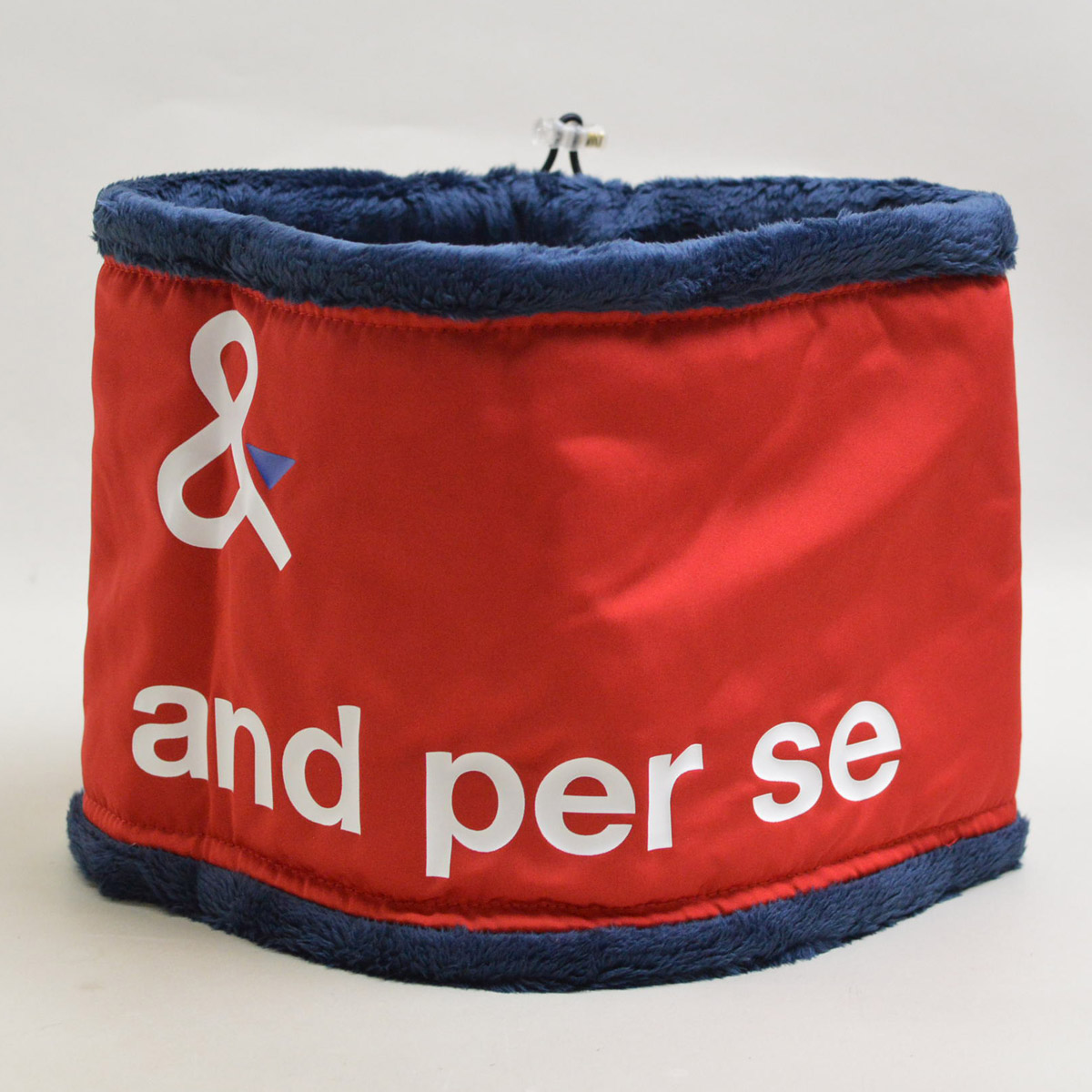 and per se（アンパスィ） ネックウォーマー メンズ レディース 赤 紺