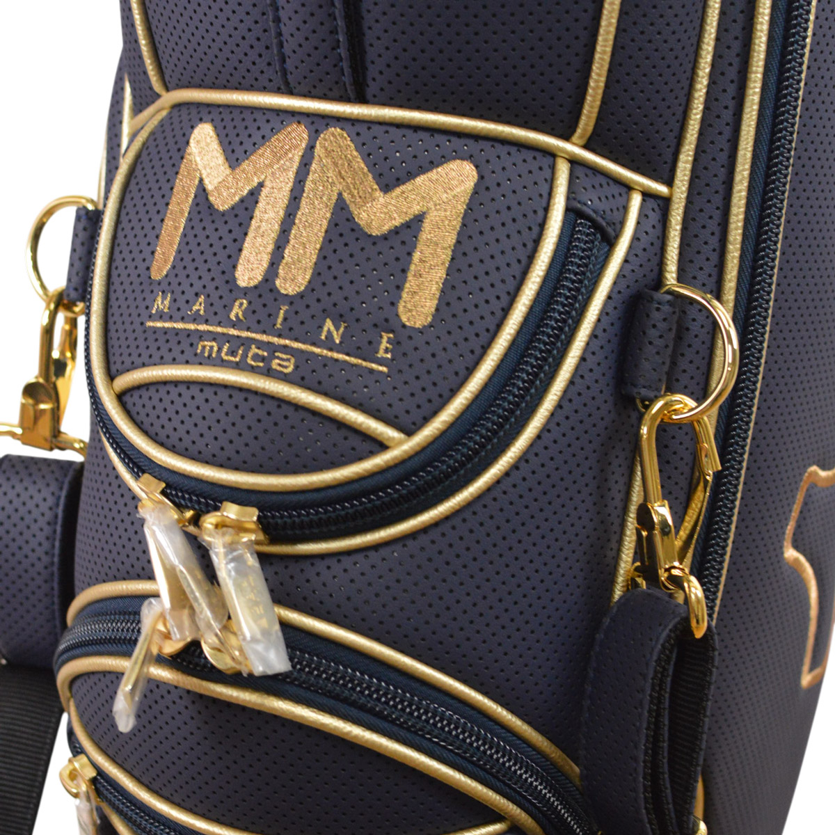 muta キャディバッグ ゴルフ CONTINUA パンチングエシカルレザー