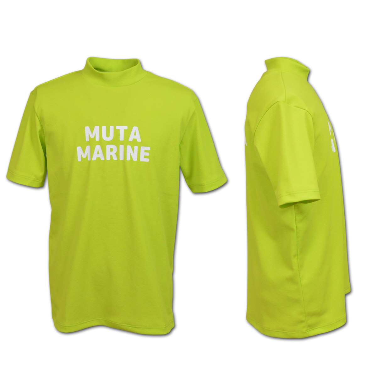 着用1回　muta marine ゴルフ　半袖ハイネックシャツ　モックネック　6 muta（ムータ） 半袖ハイネックシャツ ゴルフ ゴルフウェア メンズ