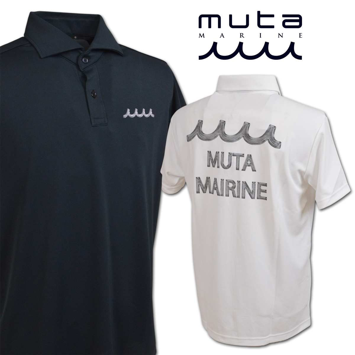 【新品未使用品】muta MARINE ゴルフウェア ポロシャツ サイズ8 muta（ムータ） 半袖ポロシャツ ゴルフウェア メンズ マリン ゴルフ