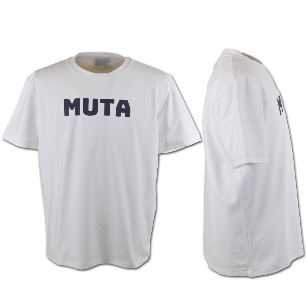白 muta MARINE ムータマリン 半袖ストレッチゴルフシャツ TシャツM muta marine 半袖Tシャツ メンズ ムータ マリン ゴルフ ゴルフ