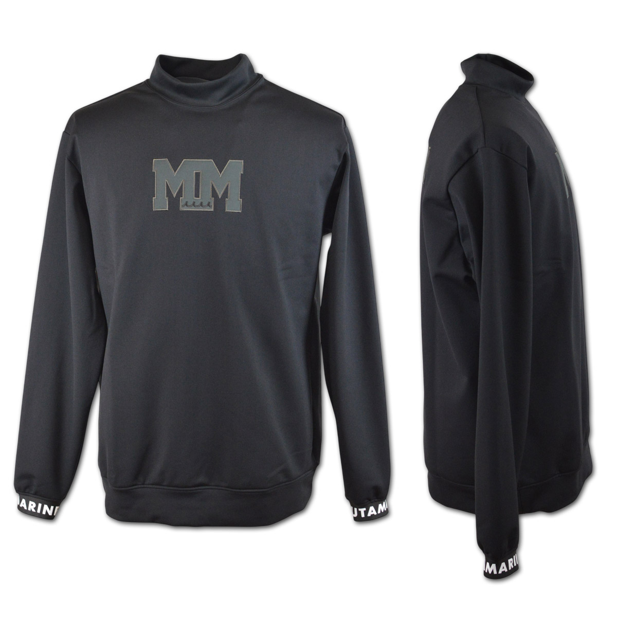 muta（ムータ） 長袖ハイネックシャツ メンズ 秋冬用 黒 カーキ M L LL