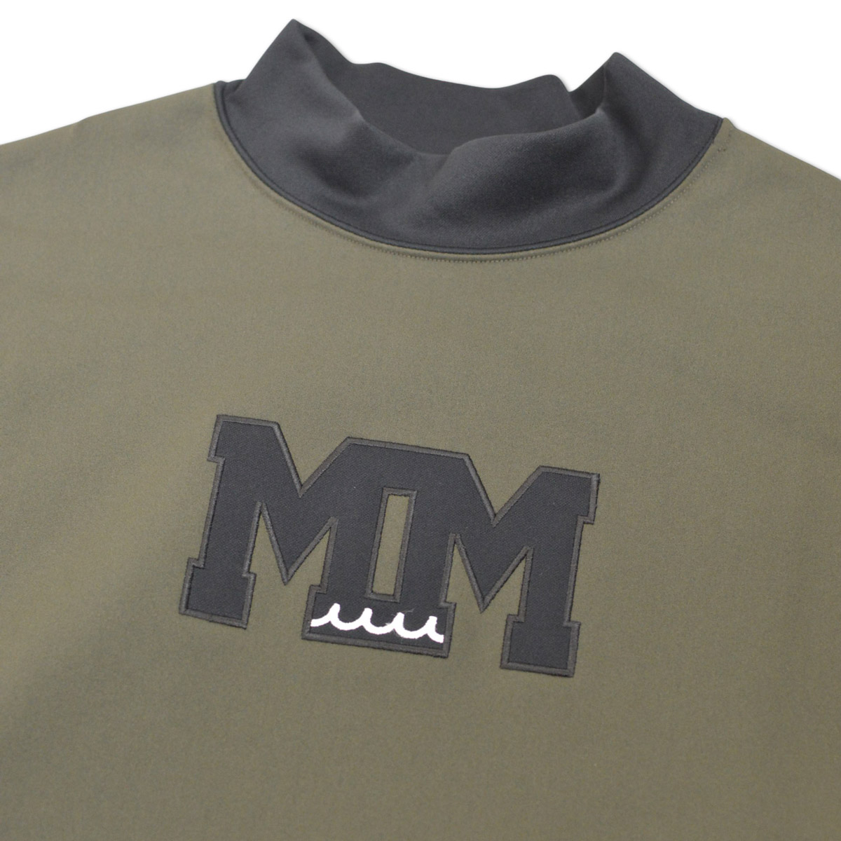 muta（ムータ） 長袖ハイネックシャツ メンズ 秋冬用 黒 カーキ M L LL