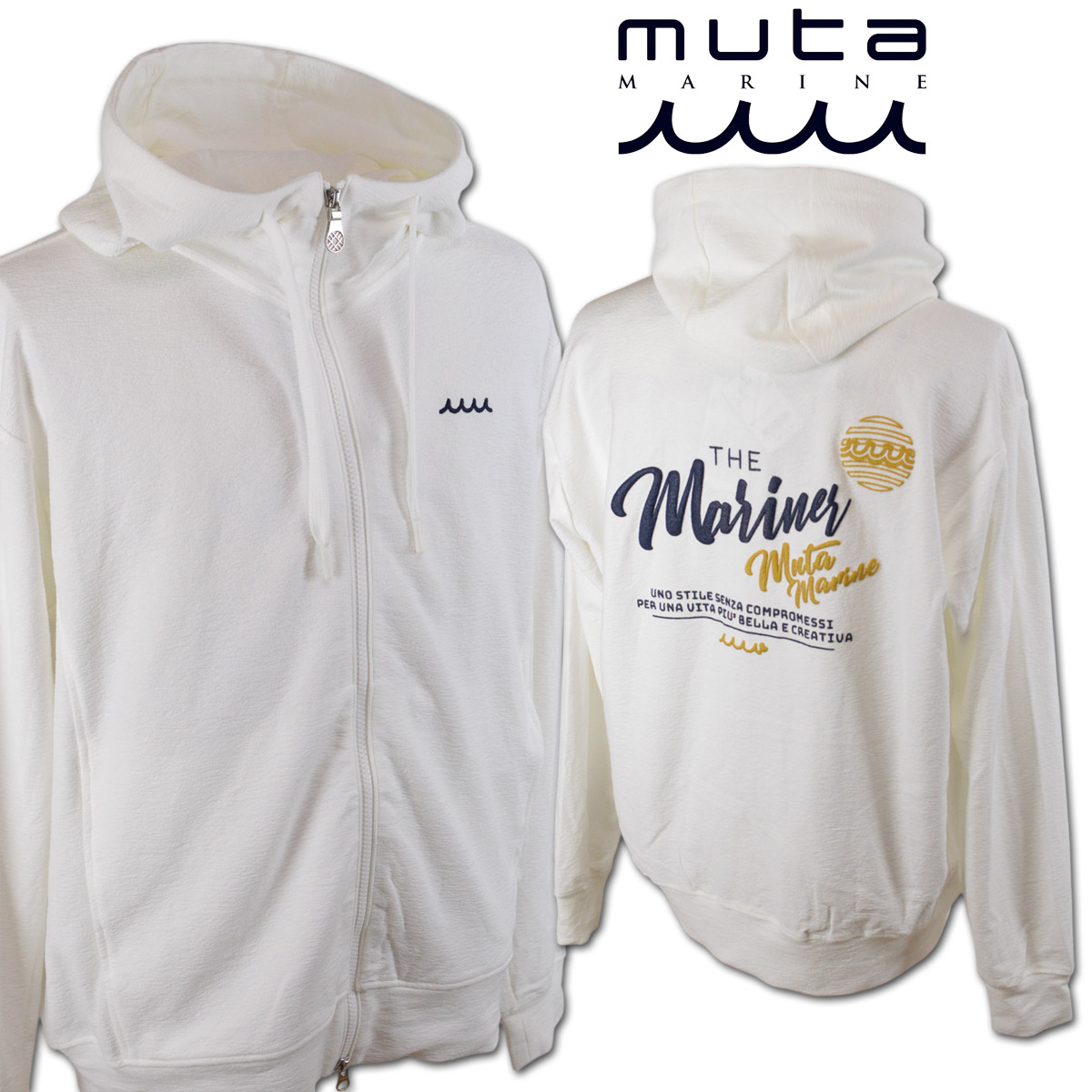 muta パーカー メンズ ドライタッチ ジップアップパーカー パーカー