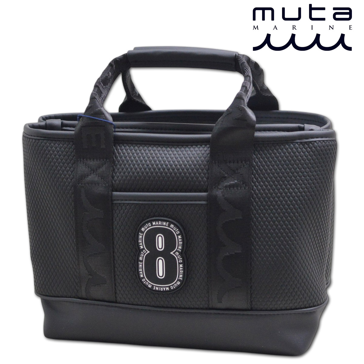 【新品】ムータマリン muta ゴルフ ネオプレン パーテーショントートバッグ黒 muta MARINE GOLF（ムータマリンゴルフ） muta カートバッグ ボーダー