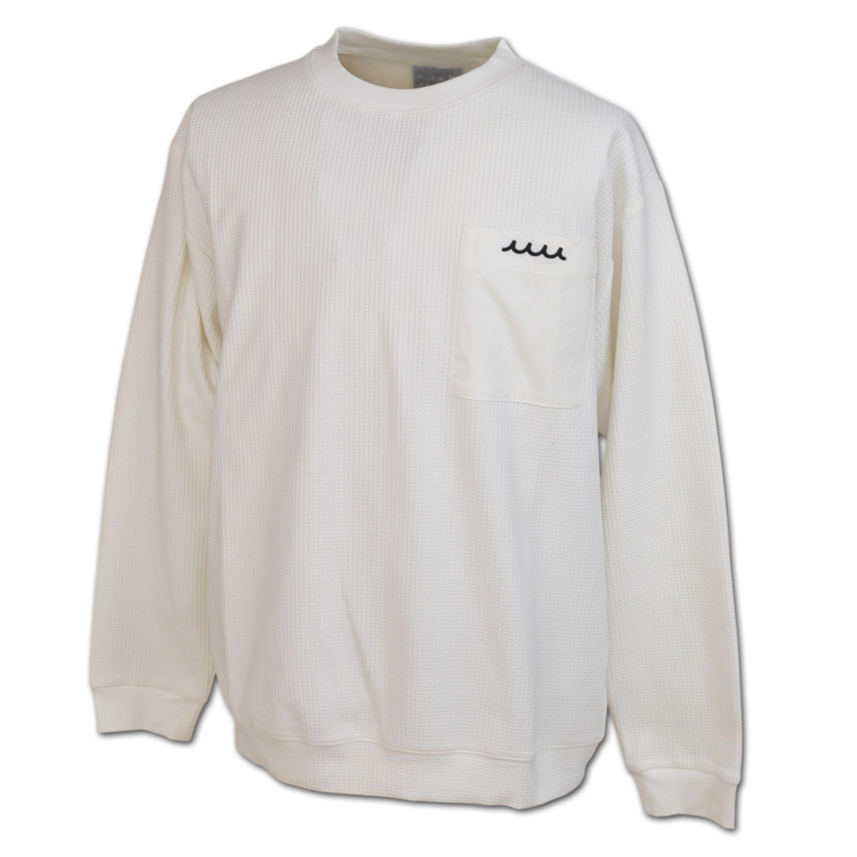 muta 長袖Tシャツ ゴルフ ゴルフウェア マリン marine ワッフルジャージ ロングスリーブTシャツ メンズ 秋冬用 白 黒 M L LL mmsg251248 | muta | 02