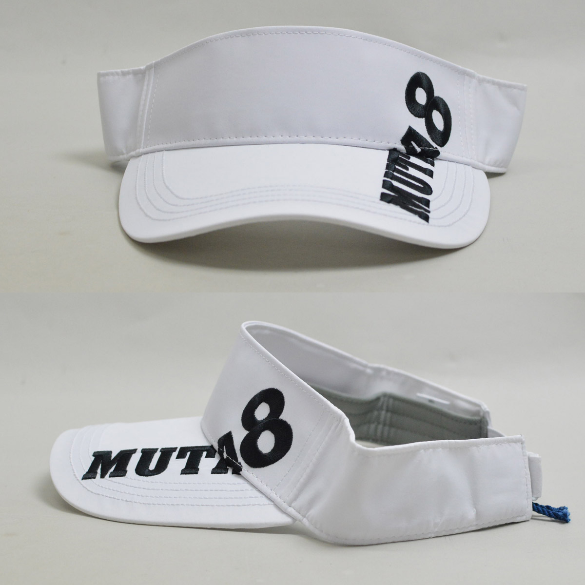 【新品】ムータマリンゴルフ　サンバイザー　白 muta サンバイザー メンズ ムータ マリン ゴルフ ゴルフウェア