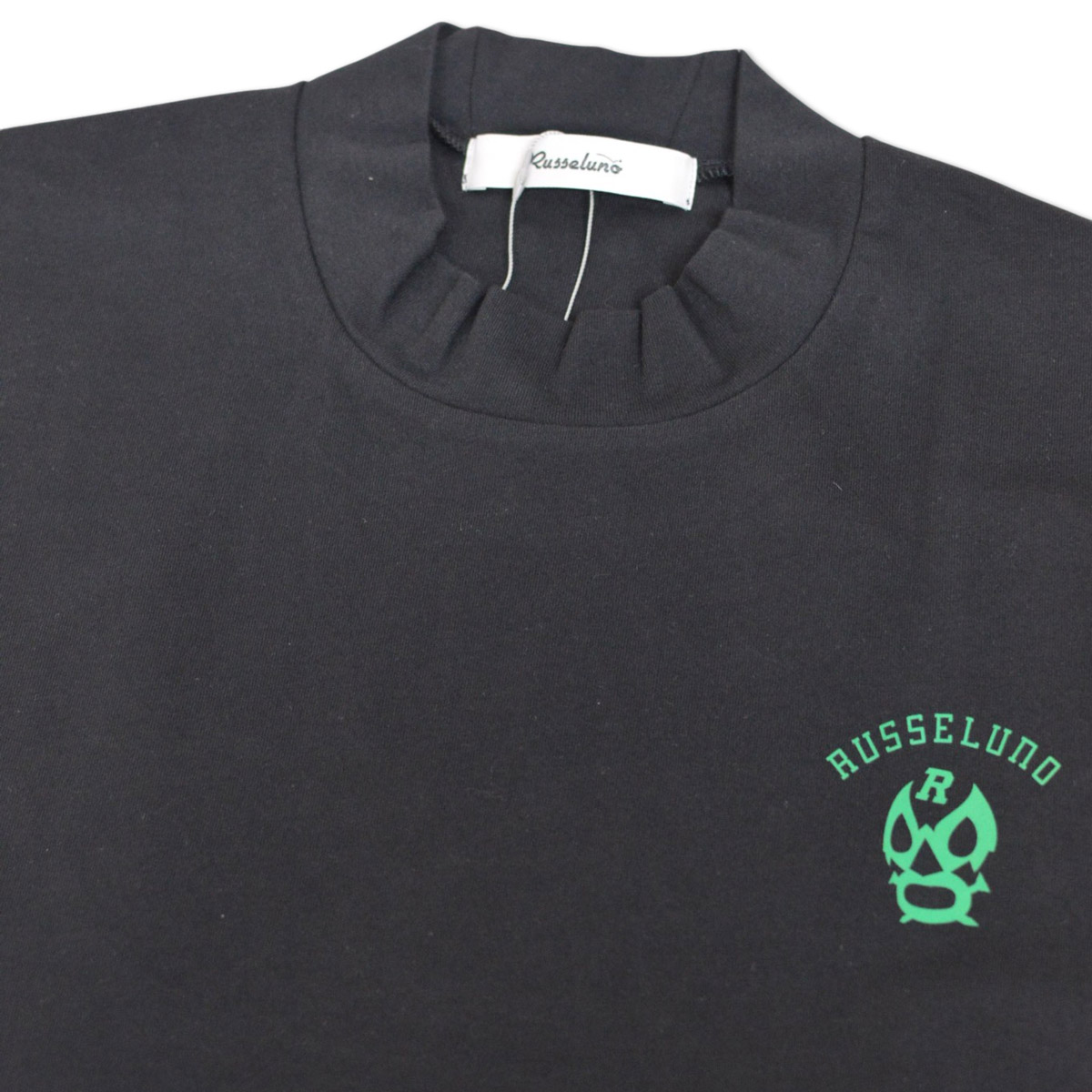 Russeluno モックネックシャツ サイズ6 XL　ラッセルノ　春夏 ラッセルノ 半袖ハイネックシャツ ゴルフ ゴルフウェア Russeluno