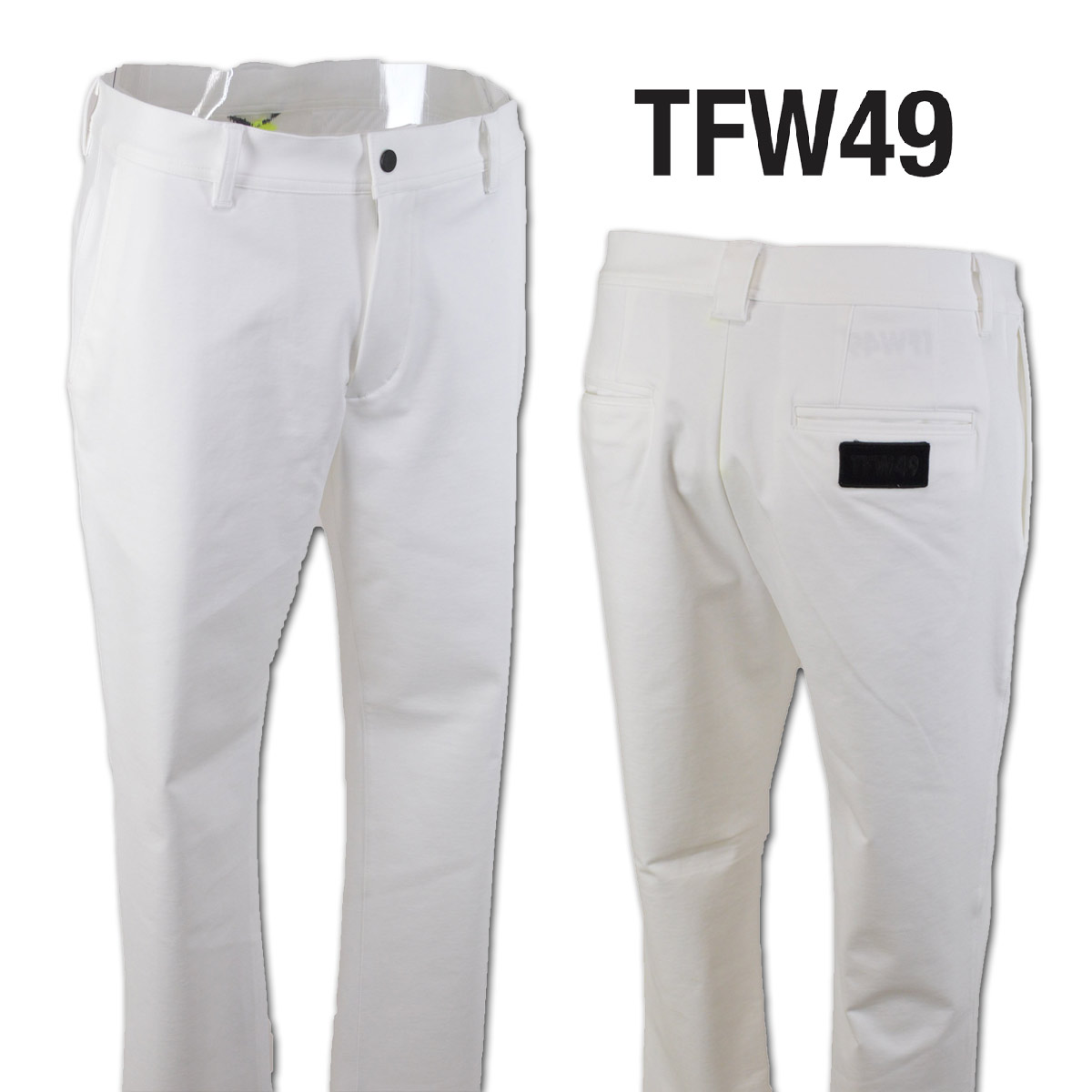 新しいスタイル TFW49 SLIM STRAIGHT PANTS / WHITE Lサイズ ウエア