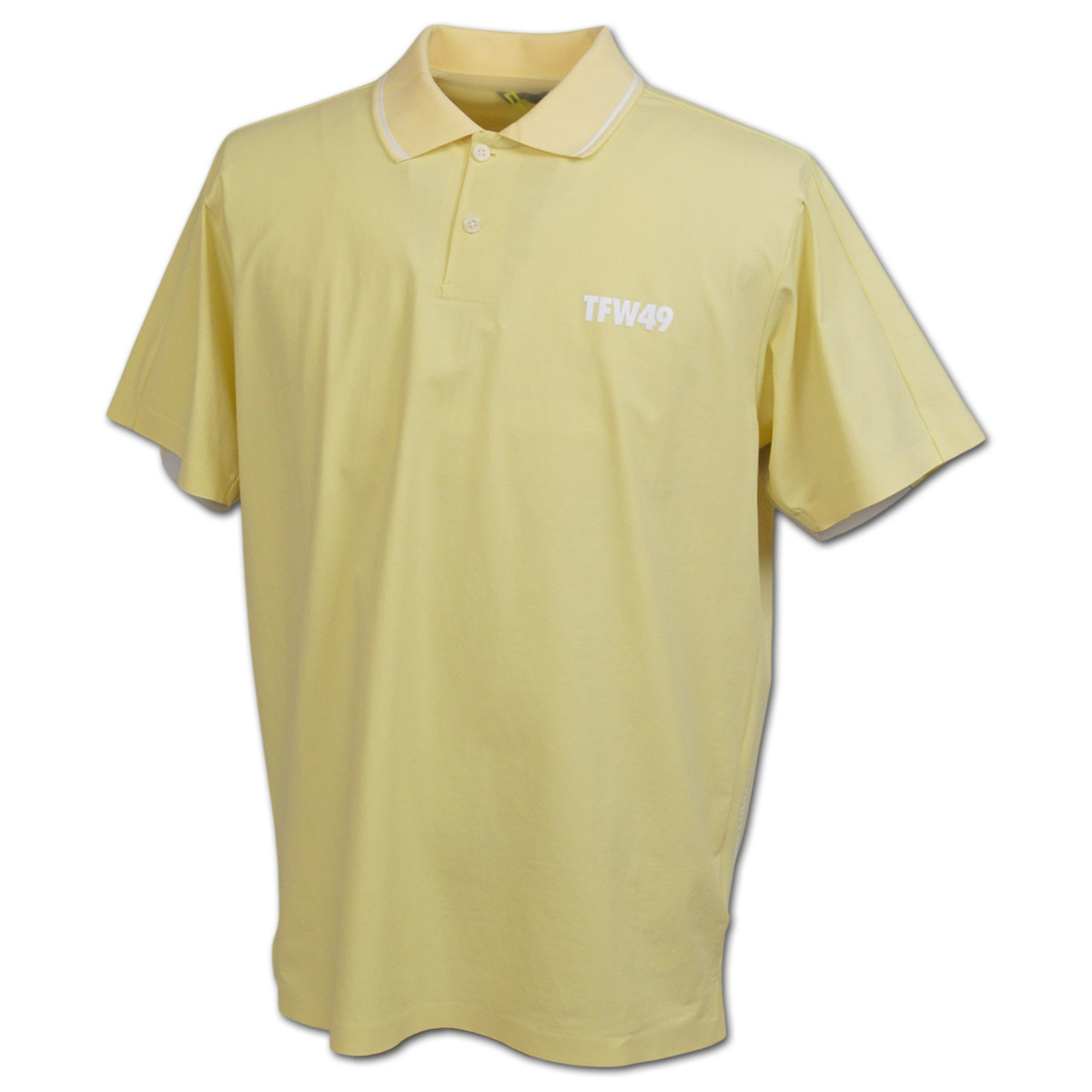 TFW49 半袖ポロシャツ ゴルフ ゴルフウェア メンズ 春夏用 白 イエロー M L LL BACK YOKE SLEEVE POLO t102610015の画像