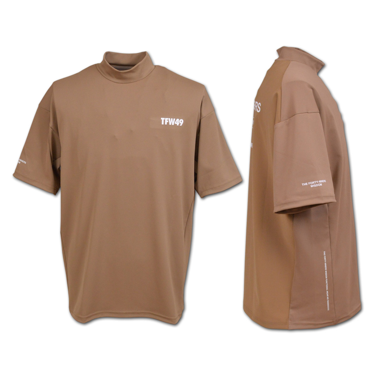 TFW49 半袖ハイネックシャツ ゴルフ ゴルフウェア RELAX MOCK NECK
