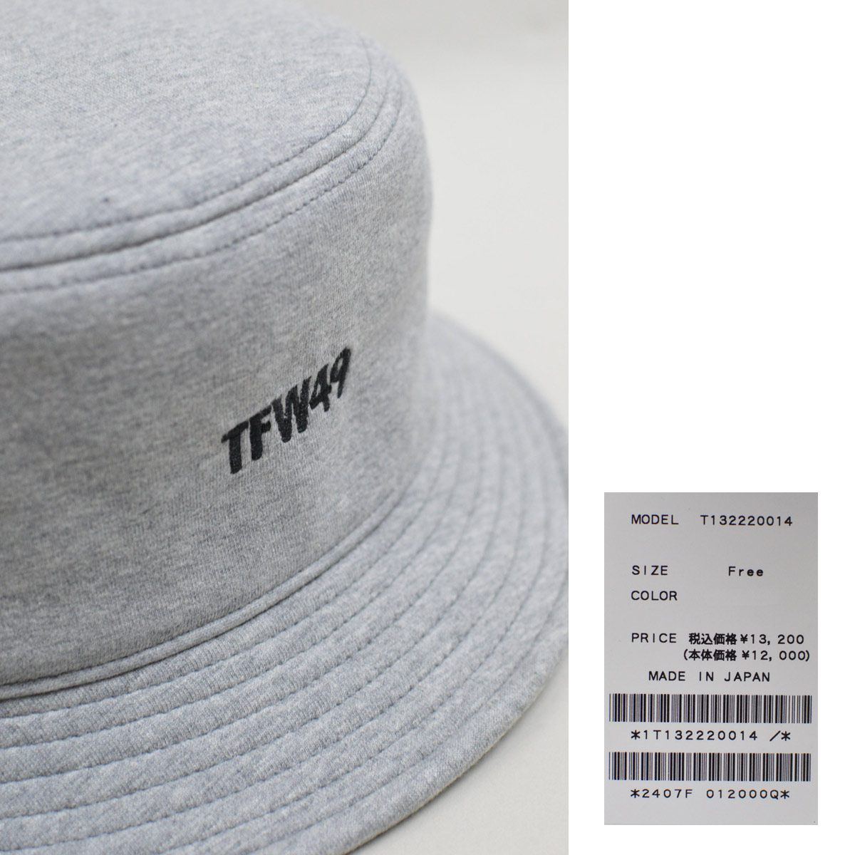 TFW49 ハット帽子 バケットハット メンズ junhashimoto ジュンハシモト ゴルフウェア t132220014