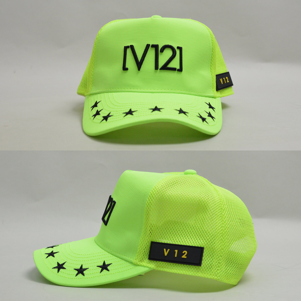 V12 メンズ ゴルフキャップ キャップ 帽子 FRONT STAR MESH CAP