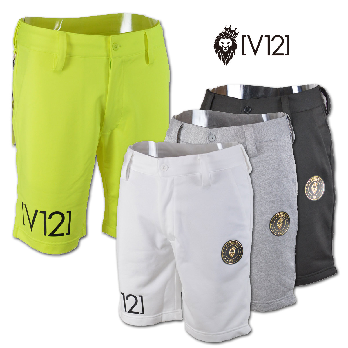 V12 ショートパンツ LEON レオン SWEAT SHORTS メンズ (M)(L)(LL) O/L