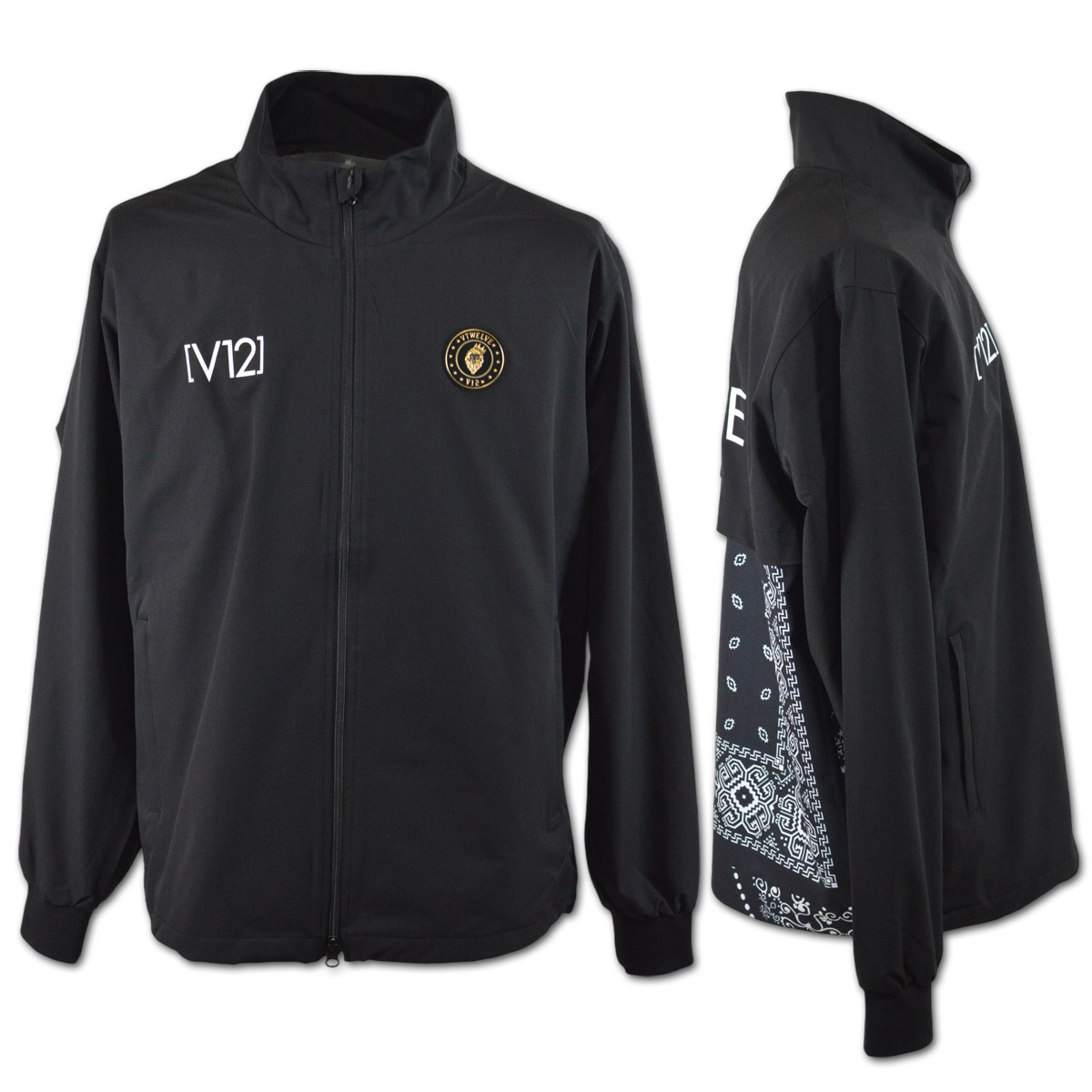 V12（ヴィ・トゥエルヴ） ブルゾン BACK BAN JKT (M)(L) ゴルフ メンズ