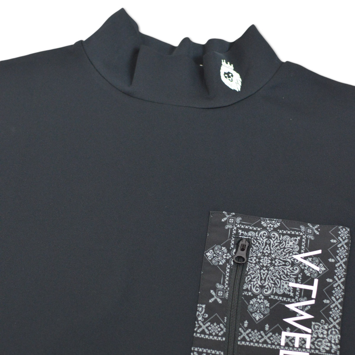 V12（ヴィ・トゥエルヴ） 長袖ハイネックシャツ モックネック ゴルフ