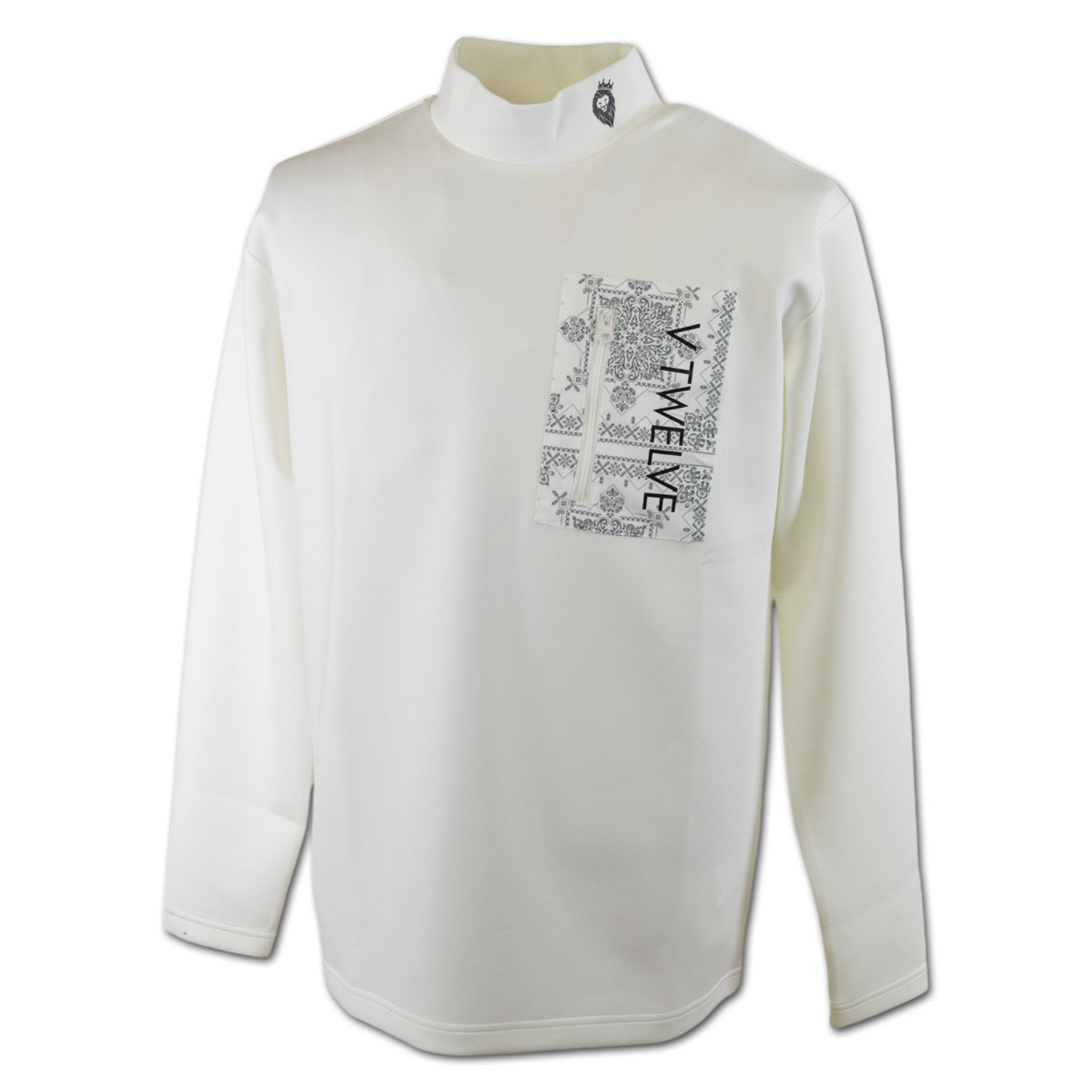 V12（ヴィ・トゥエルヴ） 長袖ハイネックシャツ モックネック ゴルフ