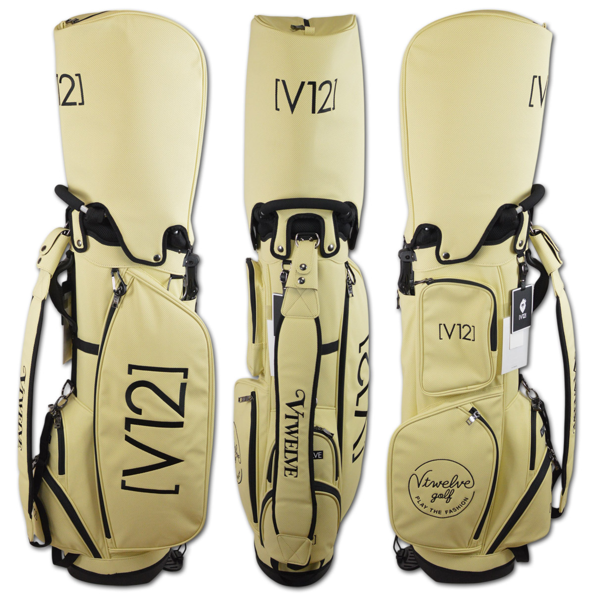 【最終値下】V12 ヴィトゥエルヴ ゴルフ カモ  キャディバッグ 9.5号 V12 ゴルフ 9.5型 キャディバッグ VT MONOGRAM 9.5 本体+カバー