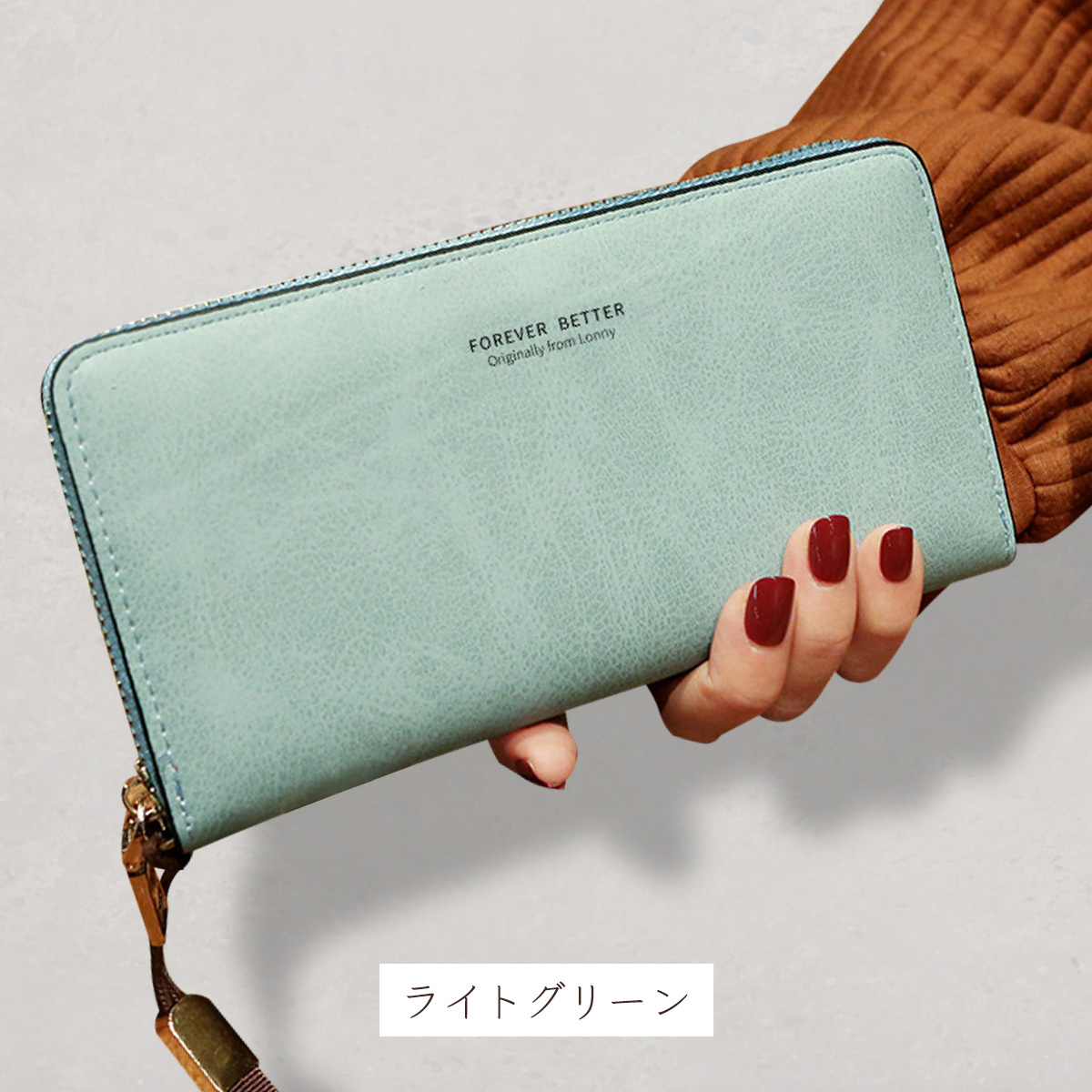   ショルダーストラップ付 ロゴ 長財布 ユニセックス ジェイアンドエムデヴィッドソン J&M DAVIDSON 長財布 ブラック