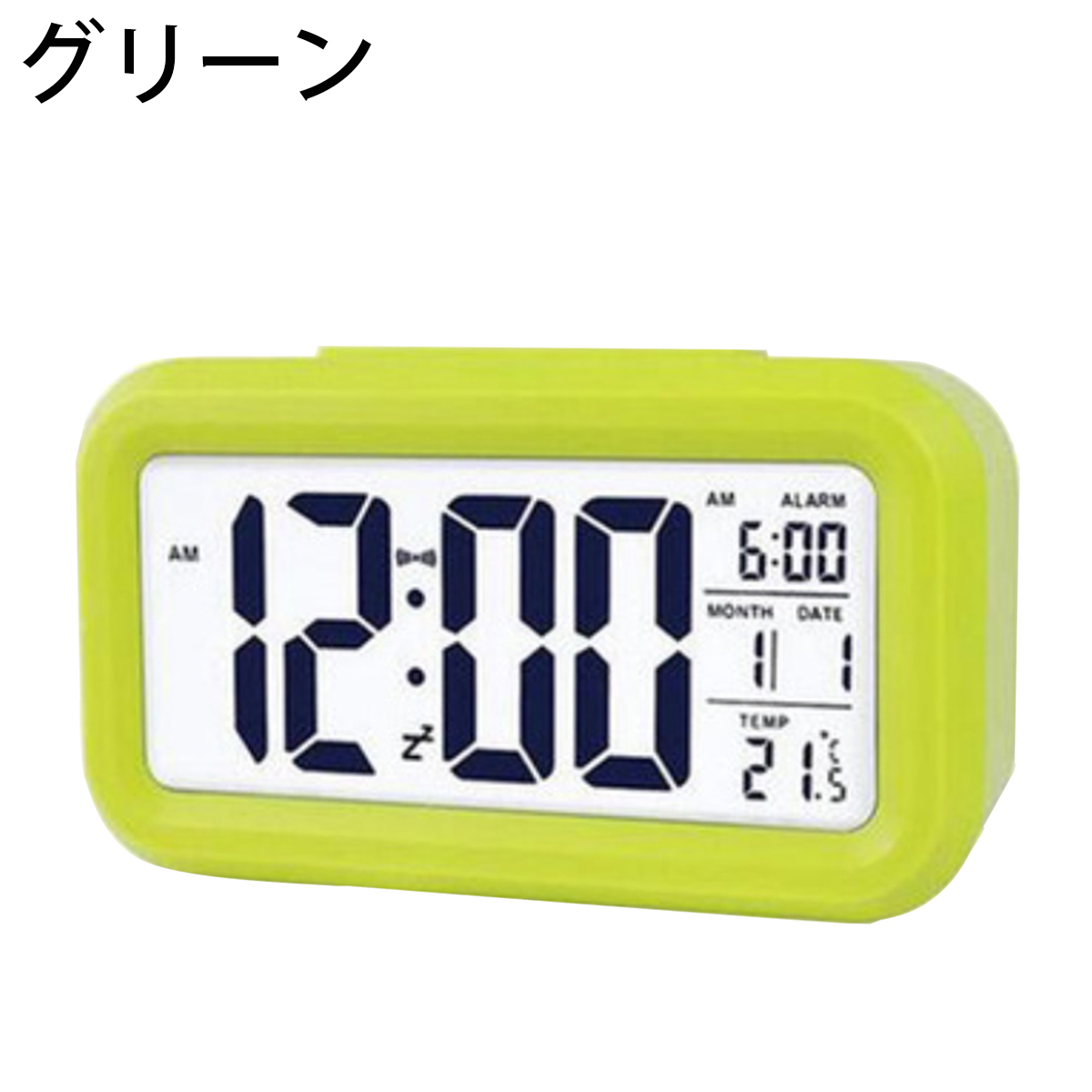 目覚まし時計 こども 子供 おしゃれ 多機能 デジタル シンプル 大きい文字 日本語説明書付き アラーム バックライト 電池式 単4電池｜roundsheep1｜04