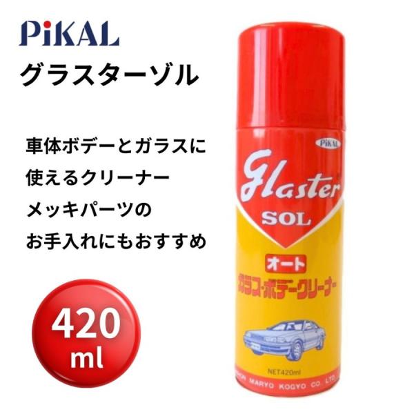 日本磨料工業 メッキパーツクリーナー グラスターゾルオート420ml