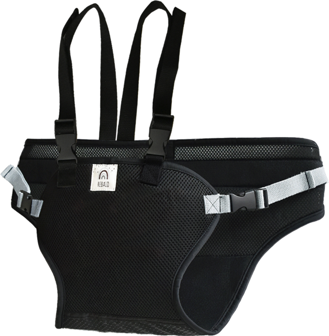 Rebalo NR157-T 肩ベルト＆滑り止め付チェアベルト メッシュブラック 【 おまかせ便3 送料無料 】 すべりどめつき すべり止め付き |  | 01