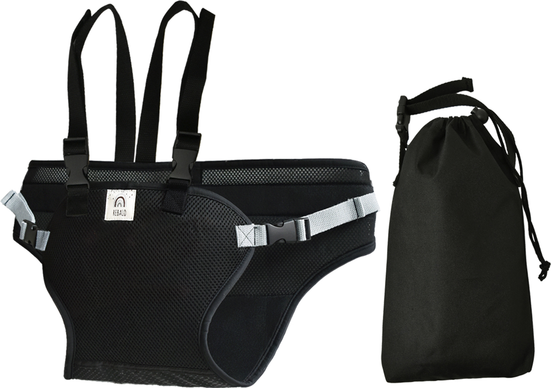 Rebalo NR157-T 肩ベルト＆滑り止め付チェアベルト メッシュブラック 【 おまかせ便3 送料無料 】 すべりどめつき すべり止め付き |  | 02