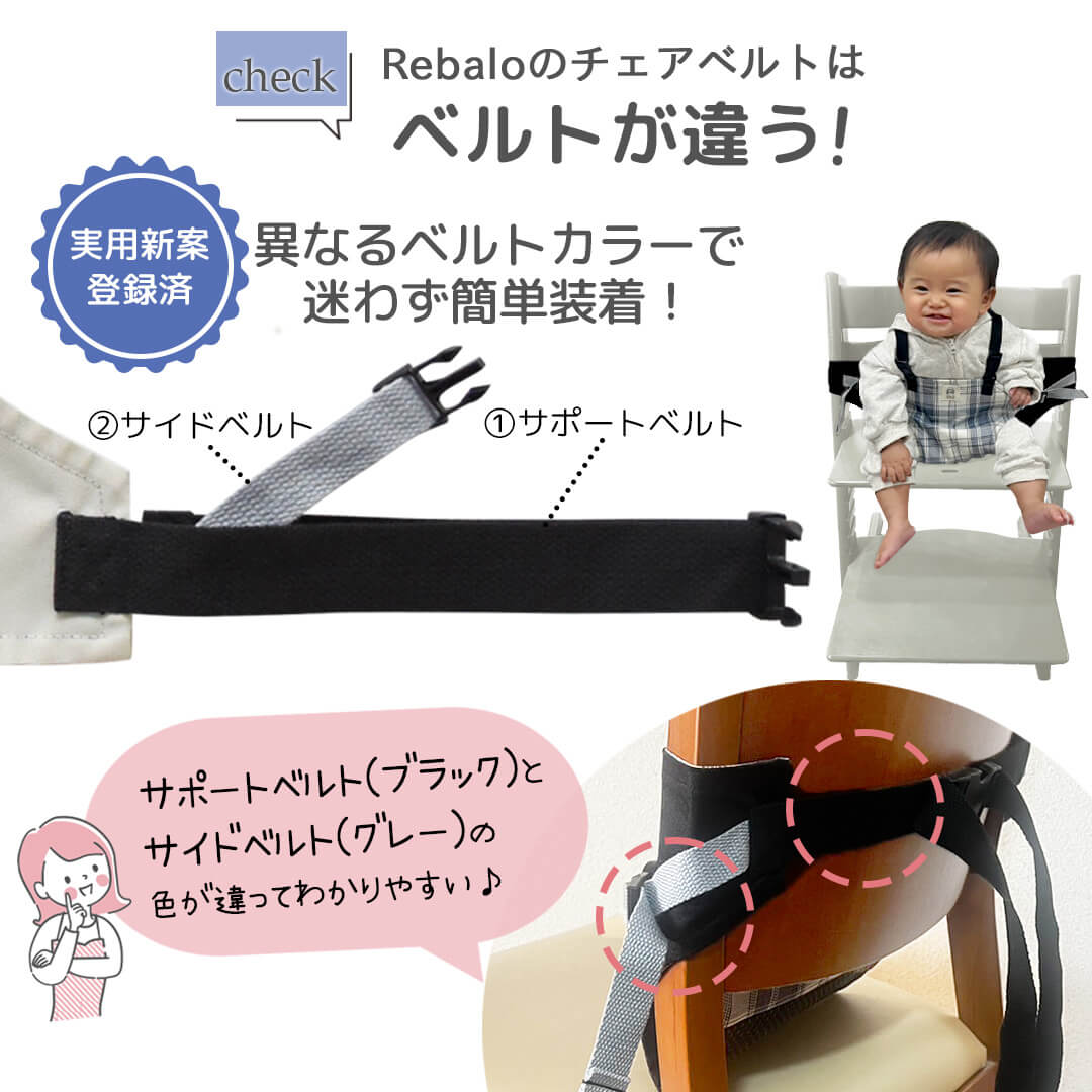 サポートベルトが長くなりました