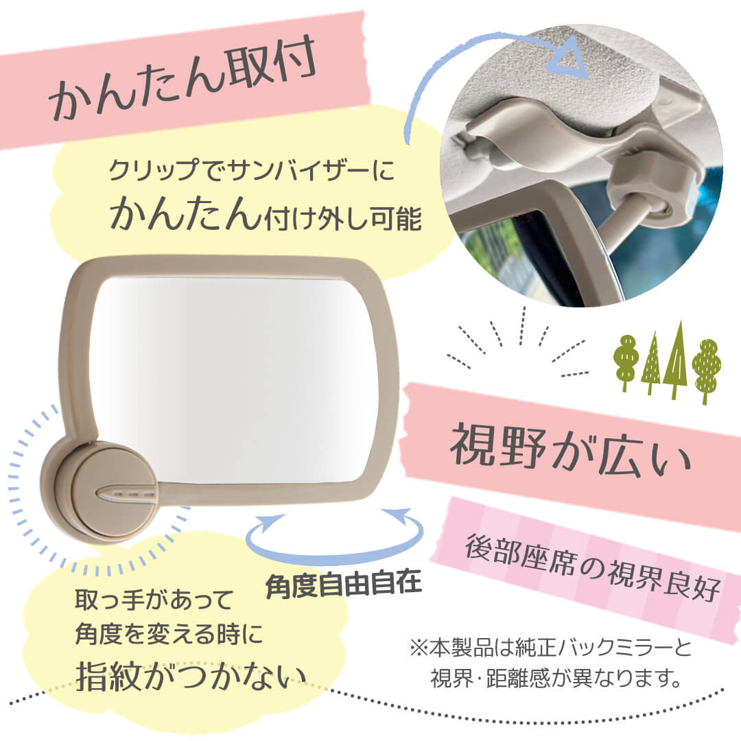 クリップミニミラー