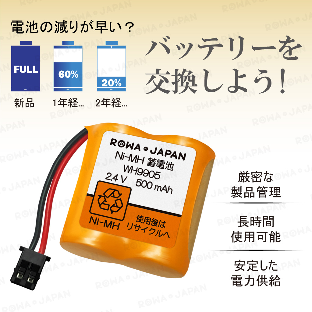 【互換品】 大容量 パナソニック対応 WH99...の詳細画像3