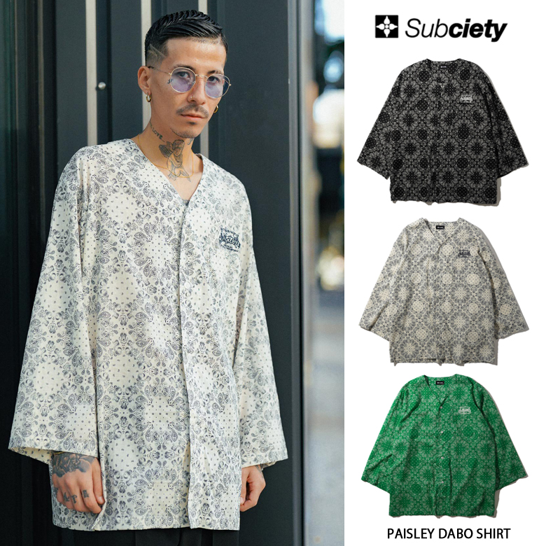 Subciety PAISLEY DABO SHIRT : 103-22858 : ROWDY DOG - 通販 - Yahoo