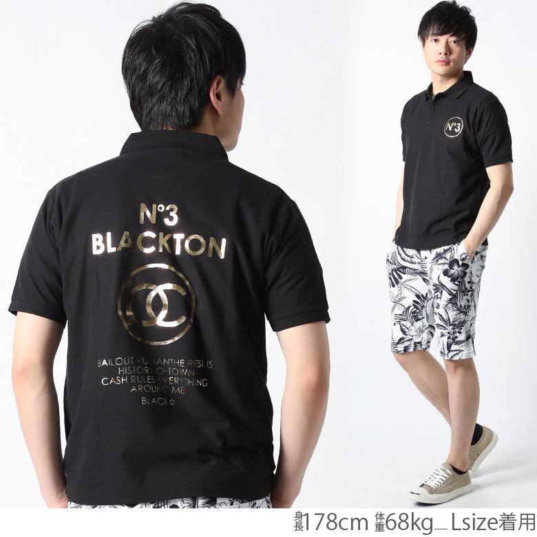 ポロシャツ メンズ 半袖 ブラクトン BLACKTON ゴールド箔 M L XL XXL アメカジ ストリート系 ファッション :bt-polo- 1001:ROWDY DOG - 通販 - Yahoo!ショッピング
