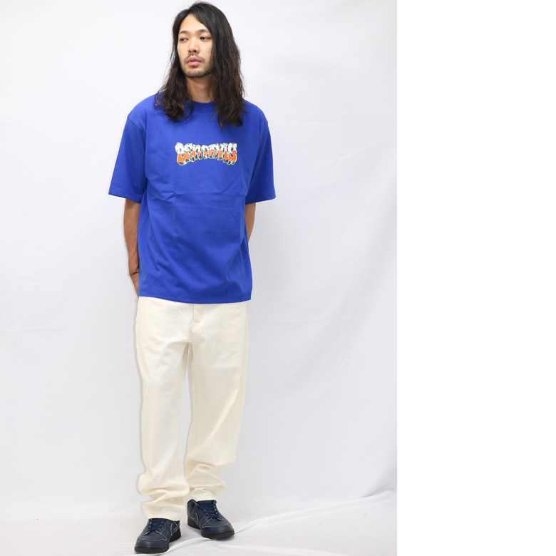 BEN DAVIS tシャツ 半袖 ティーシャツ Tシャツ ロゴ ファイヤーパターン クルーネック ...