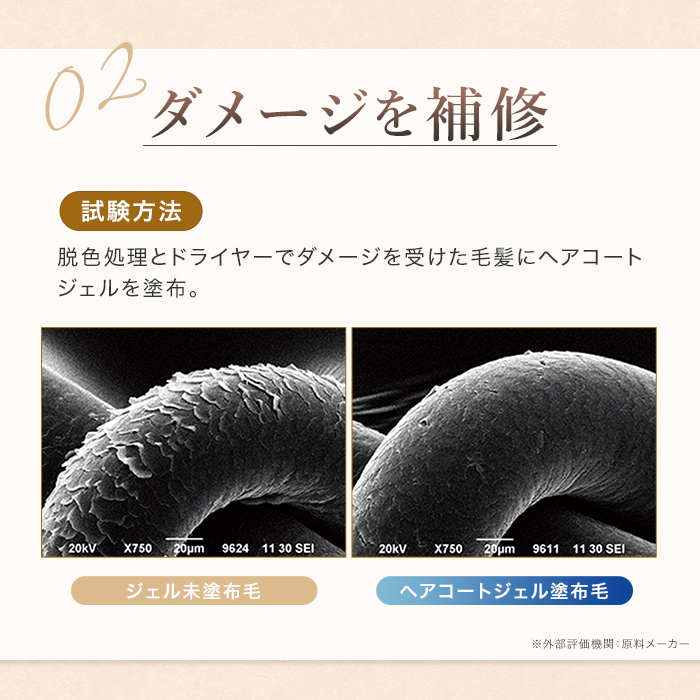 トリートメント 洗い流さない ヘアコートジェル50ml ハイ