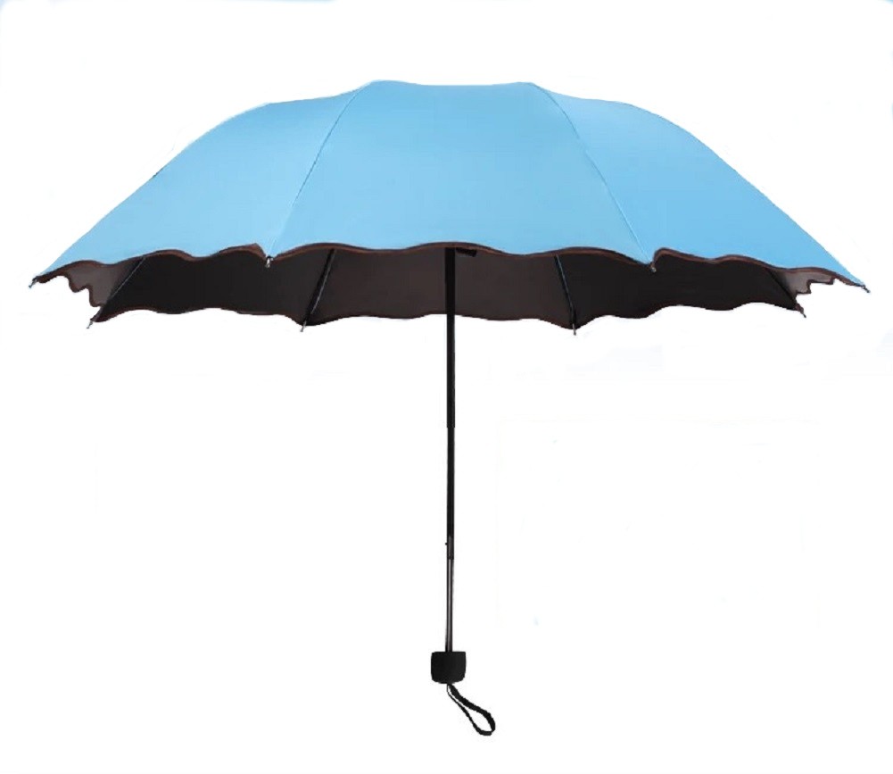 日傘 折りたたみ傘 UVカット 晴雨兼用 大判 軽量 濡れるとかわいい花柄が浮き出る傘 ヘアゴム セット  6色｜royal-pine｜06