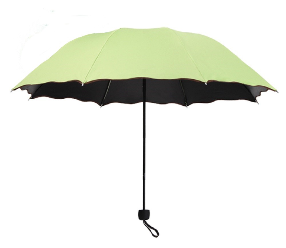 日傘 折りたたみ傘 UVカット 晴雨兼用 大判 軽量 濡れるとかわいい花柄が浮き出る傘 ヘアゴム セット  6色｜royal-pine｜02