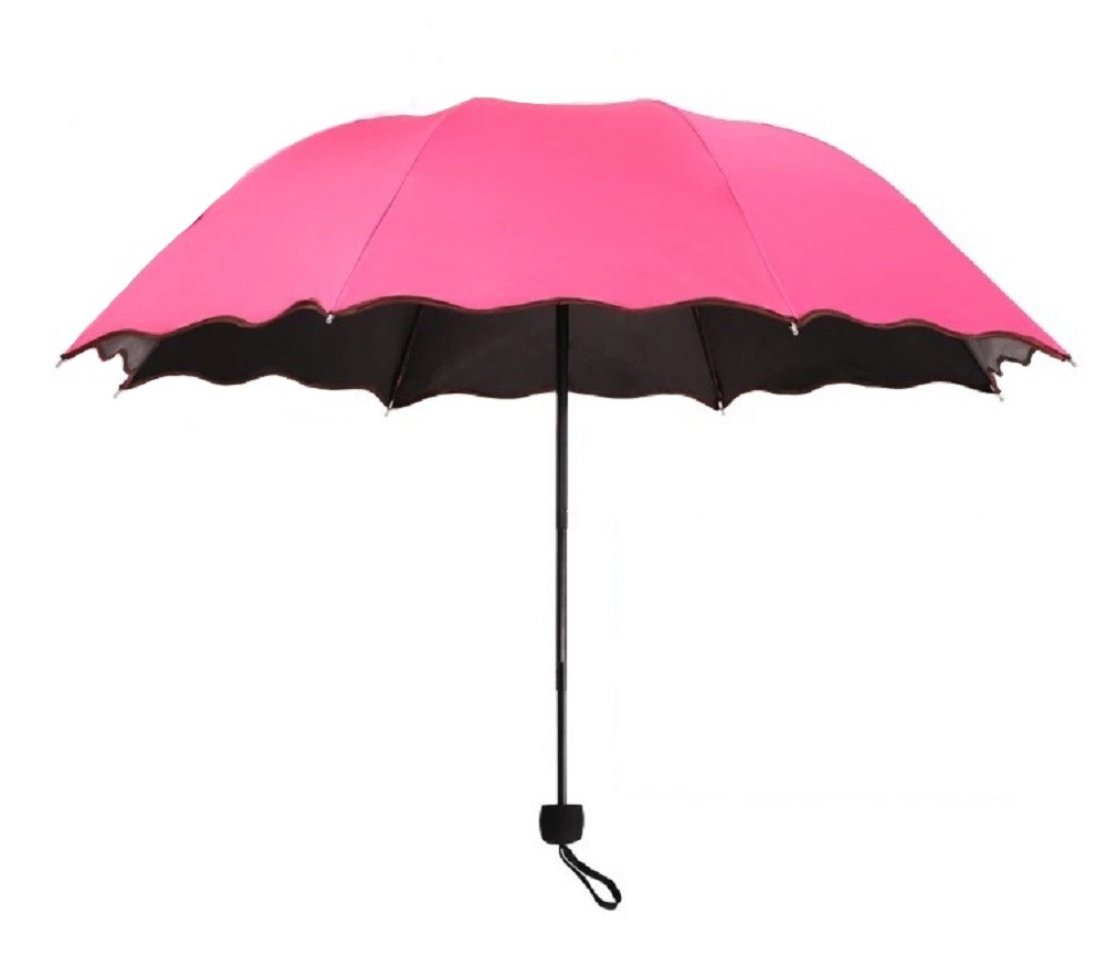日傘 折りたたみ傘 UVカット 晴雨兼用 大判 軽量 濡れるとかわいい花柄が浮き出る傘 ヘアゴム セット  6色｜royal-pine｜07
